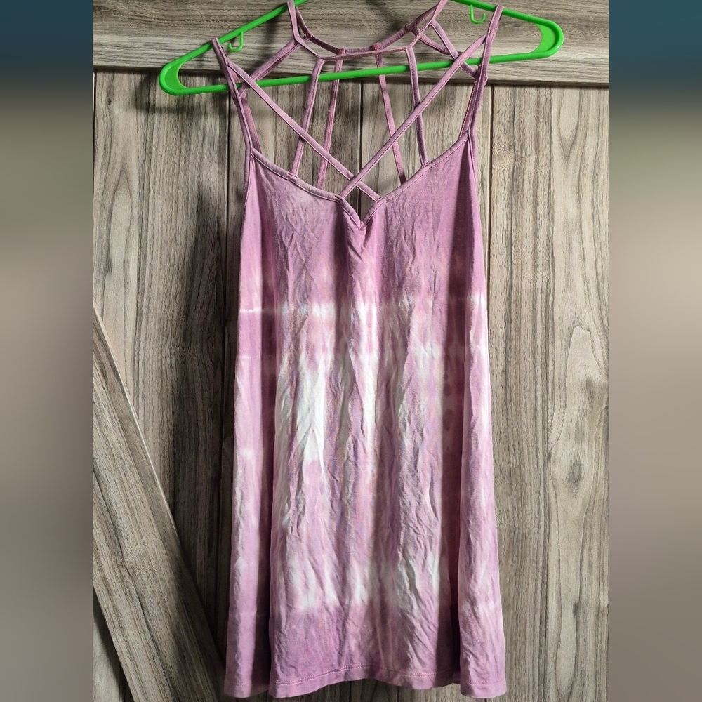 American Eagle Outfitters Pink Asymmetrical Backless Camisole